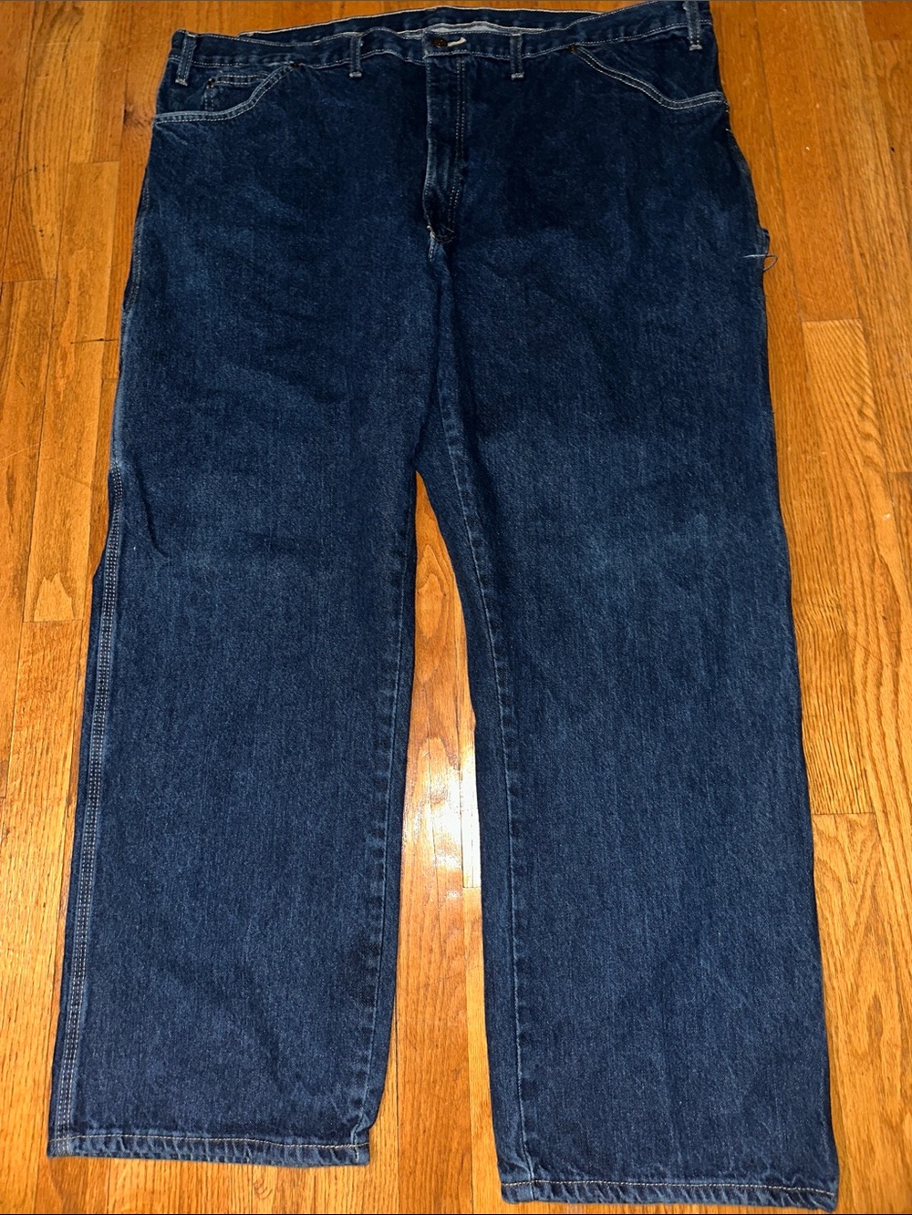 Men's Dickies Dark Blue Jeans 46 x 30  carpenters style relaxed fit